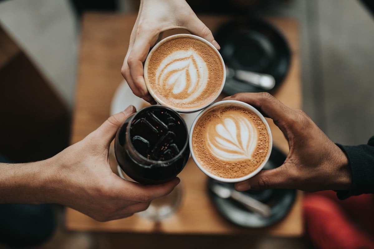 Pouring fresh coffee